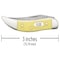 Case Cutlery Knife, Yellow Cv Syn Sm Tx Toothpick 00091 - alternate 3